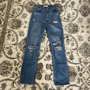 Abercrombie Jeans, Ankle Straight Ultra High Rise